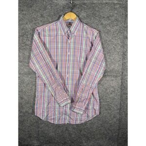 Peter Millar Seaside Finish Long Sleeve Button Down Shirt Men's MediumMulticolor